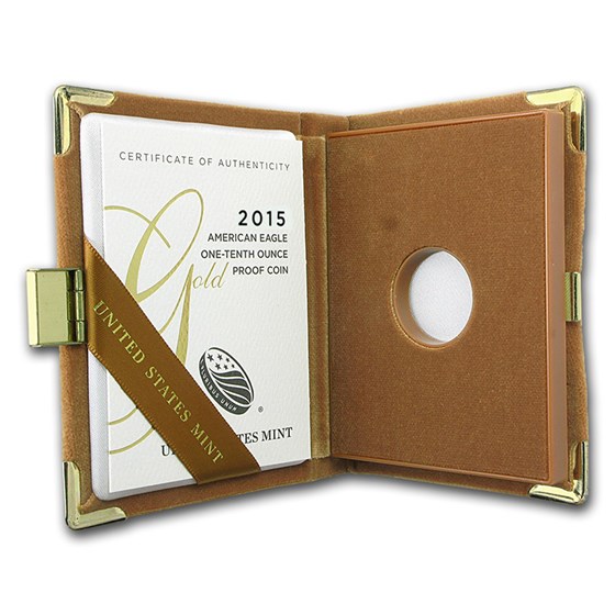 OGP Box & COA - 2015 1/10 oz Proof Gold American Eagle OGP Box & COA - 2015 1/10 oz Proof Gold American Eagle